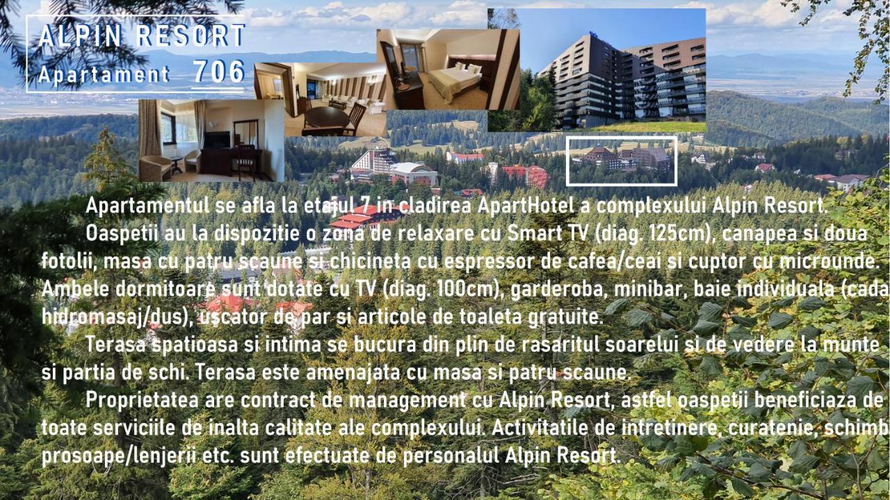 Apartament 2706 Alpin Resort, Etaj 7, Poiana Braşov Dış mekan fotoğraf